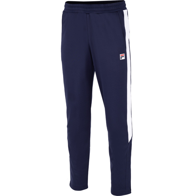 Pantalon Fila Jan bleu marine et blanc