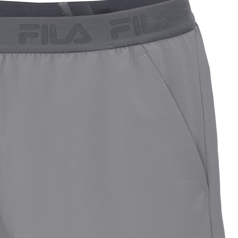 Short de tennis homme Fila Jarno gris, technique et performant