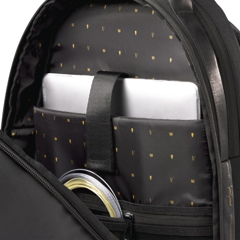 Sac à dos Wilson RF Backpack Laver Cup noir et doré