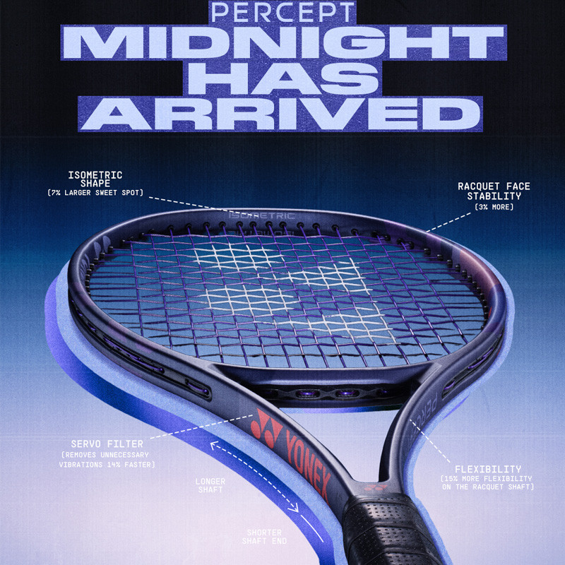 Yonex Percept 100 Midnight Navy Raquette tennis compétition précision