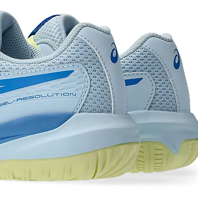 Asics Gel Resolution X junior bleu et jaune - Chaussures de tennis enfants performances