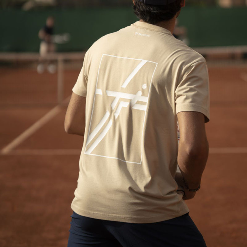 Tee-shirt homme Tecnifibre Tech Graphic beige
