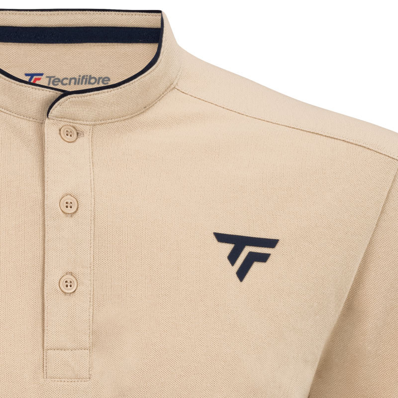 Polo piqué homme Tecnifibre Tech beige