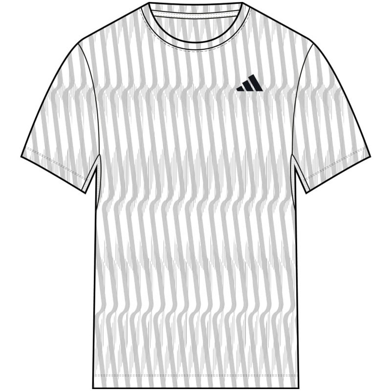 Tee-shirt de tennis homme Adidas Freelift blanc