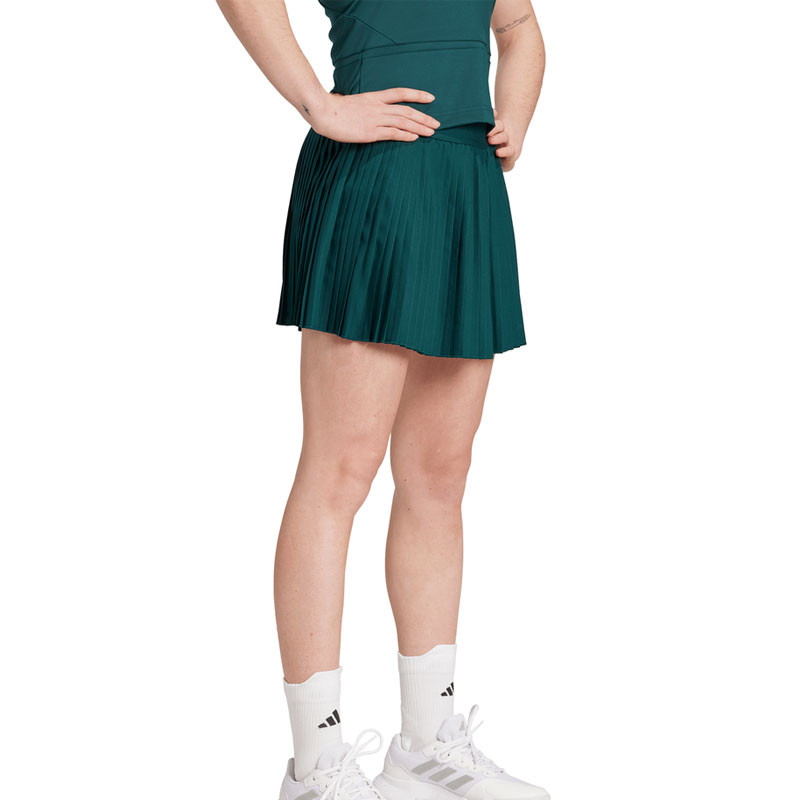 Jupe de tennis plissée femme Adidas Club verte