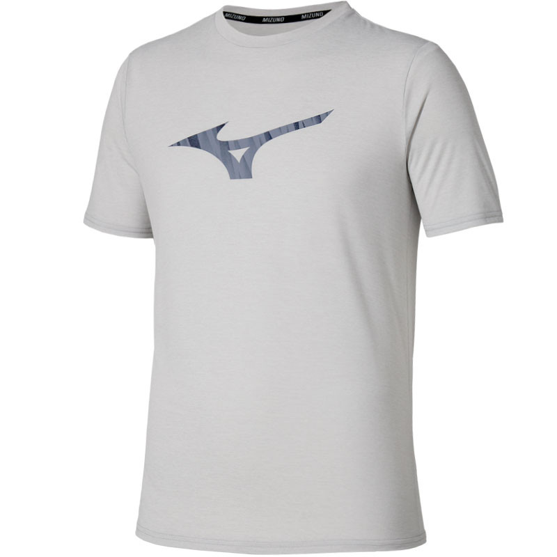 Tee-shirt Mizuno Runbird Core gris clair