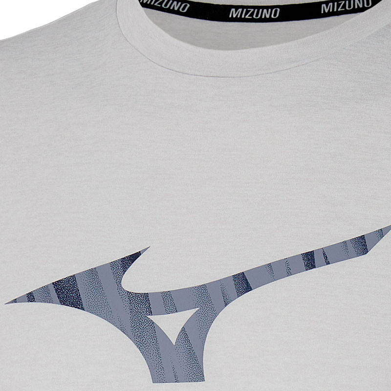 Tee-shirt Mizuno Runbird Core gris clair