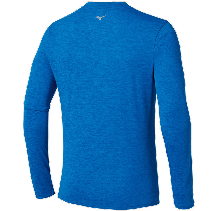 Tee-shirt manches longues 1/2 zip Mizuno Core Impulse bleu royal