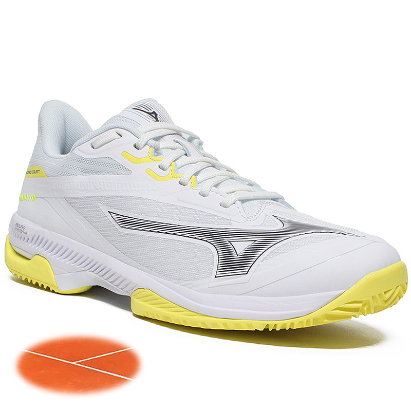 Mizuno Wave Exceed Court Clay femme blanc-jaune