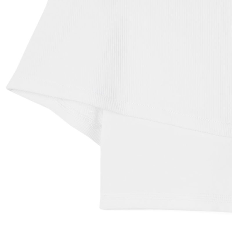Jupe de tennis Lacoste blanche Ultra Dry avec shorty intégré