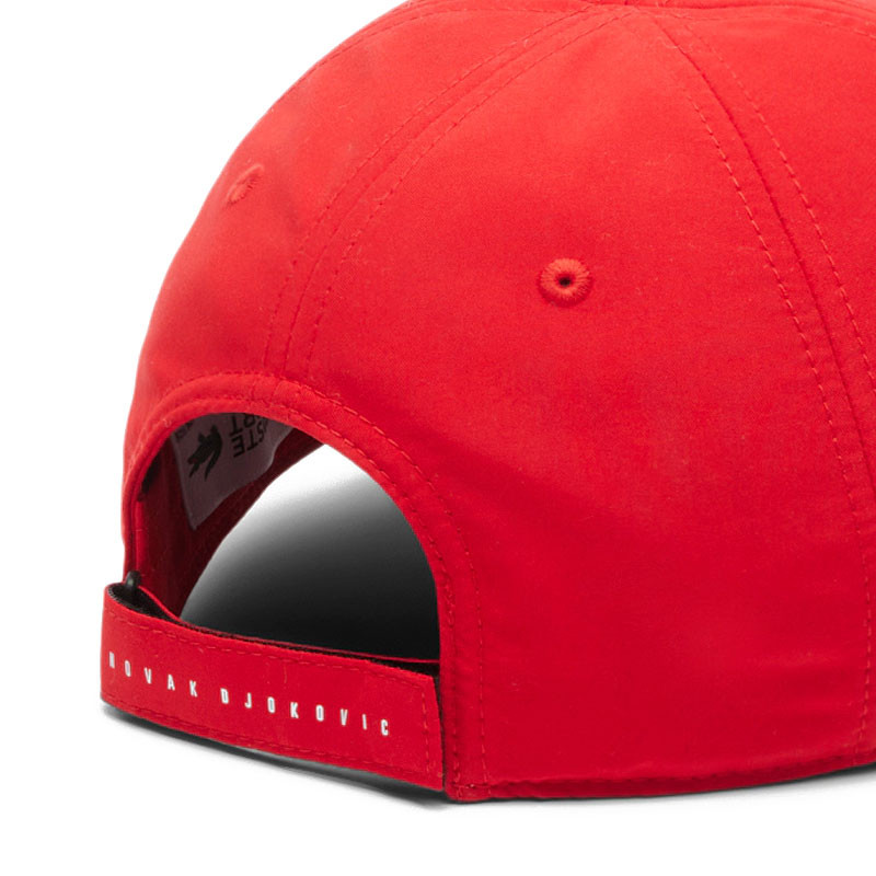 Casquette tennis Lacoste x Djokovic rouge