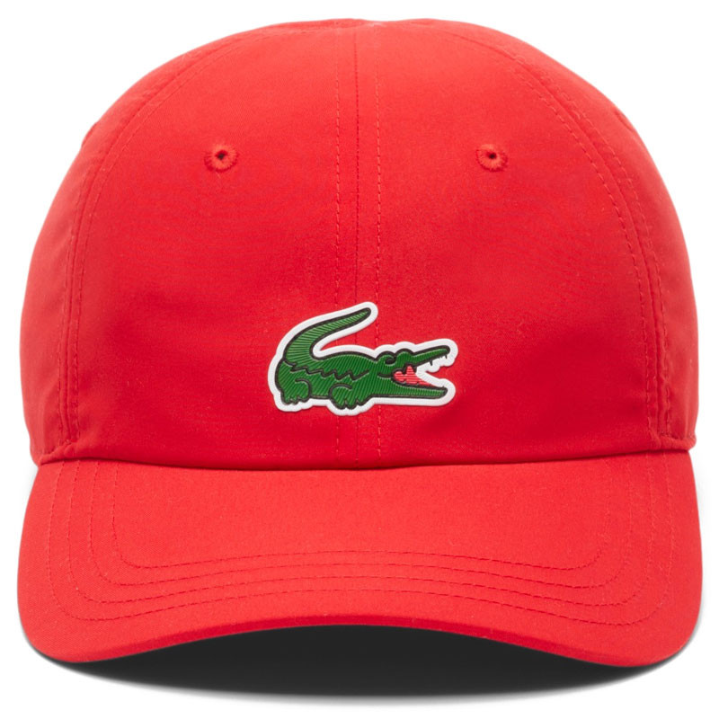 Casquette tennis Lacoste x Djokovic rouge
