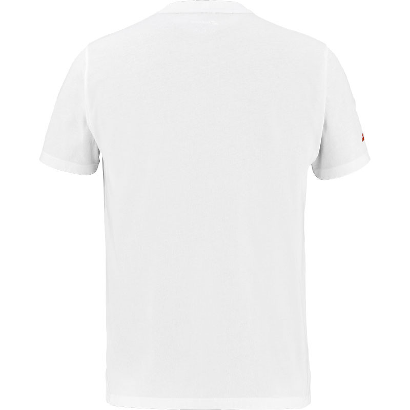Tee-shirt de padel Babolat Juan Lebron Coton blanc-orange 2026