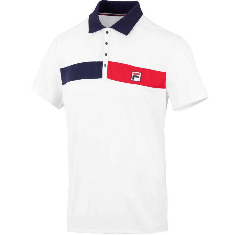 Polo tennis Fila Jayden blanc