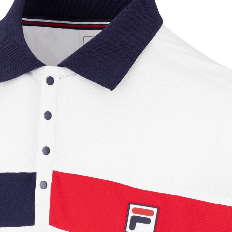 Polo tennis Fila Jayden blanc