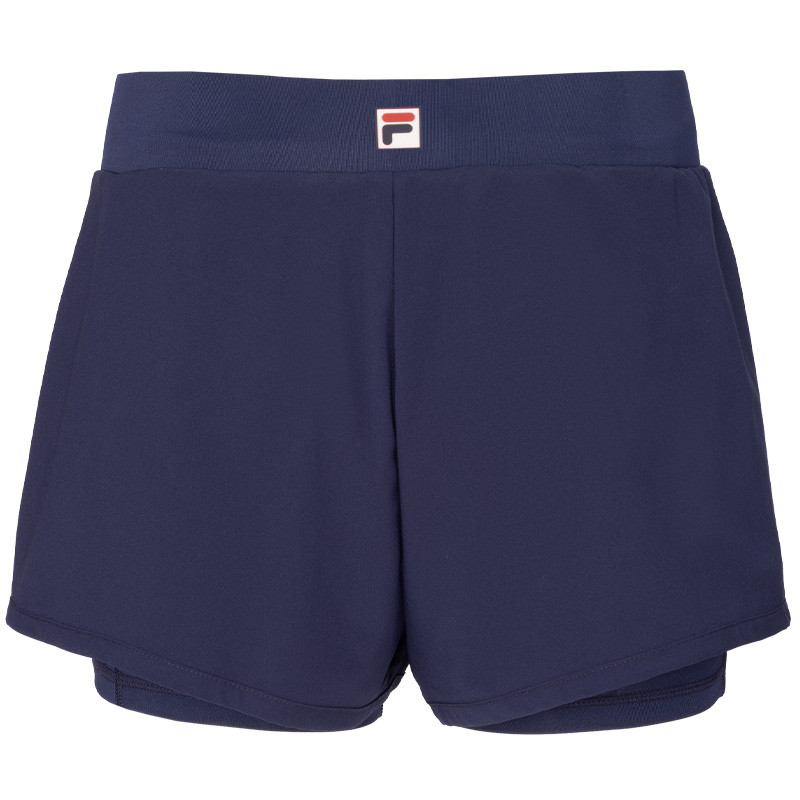 Short de tennis femme Fila Luna bleu marine