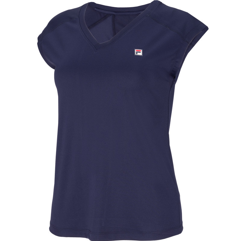 Tee-shirt de tennis femme Fila Maia bleu marine