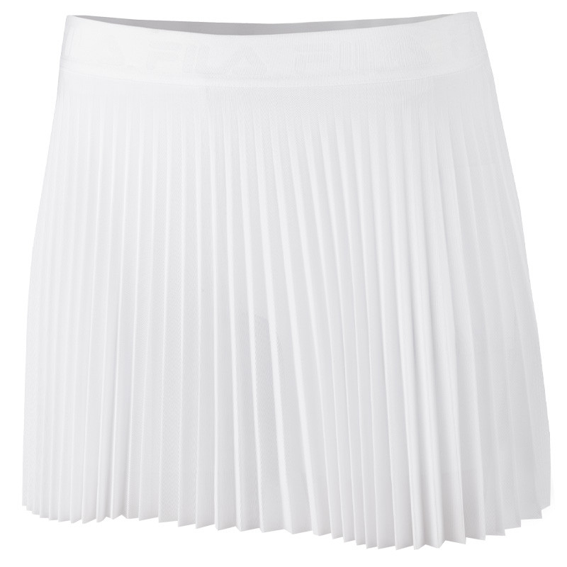 Jupe de tennis plissée femme Fila Isla blanche