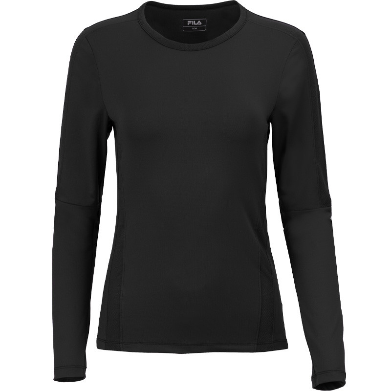 Tee-shirt manches longues pour femme Fila Corina noir