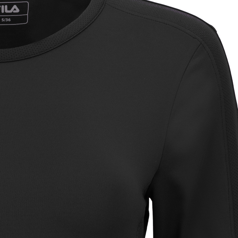 Tee-shirt manches longues pour femme Fila Corina noir