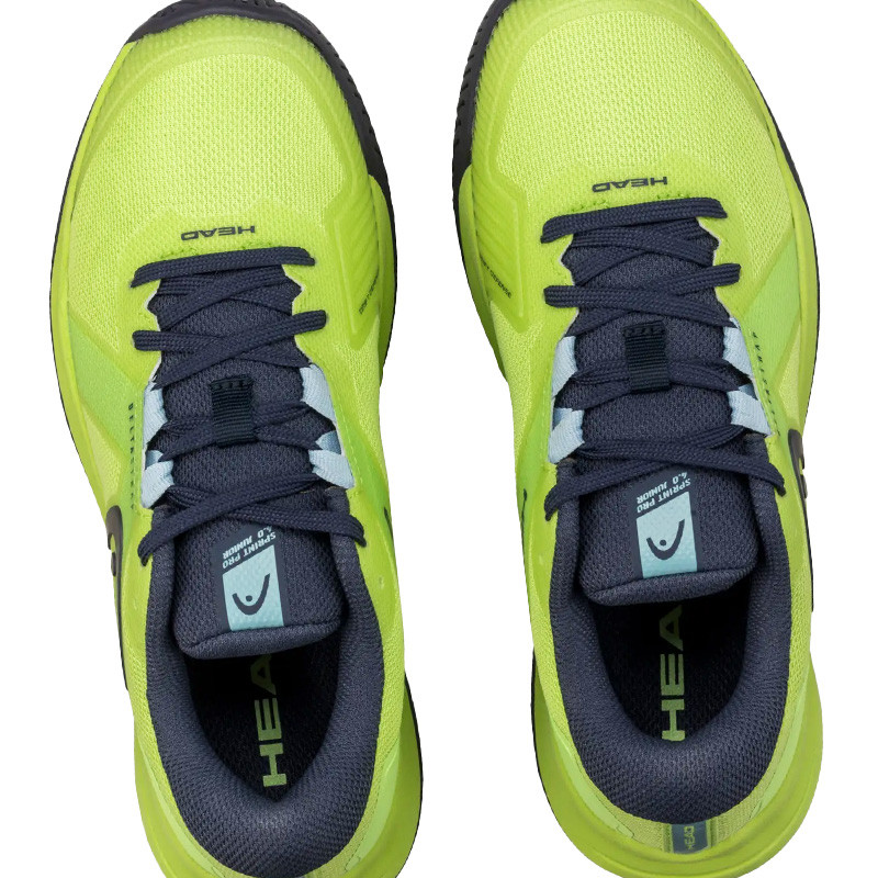 Head Sprint Pro 4.0 junior - Chaussures tennis enfant vert fluo