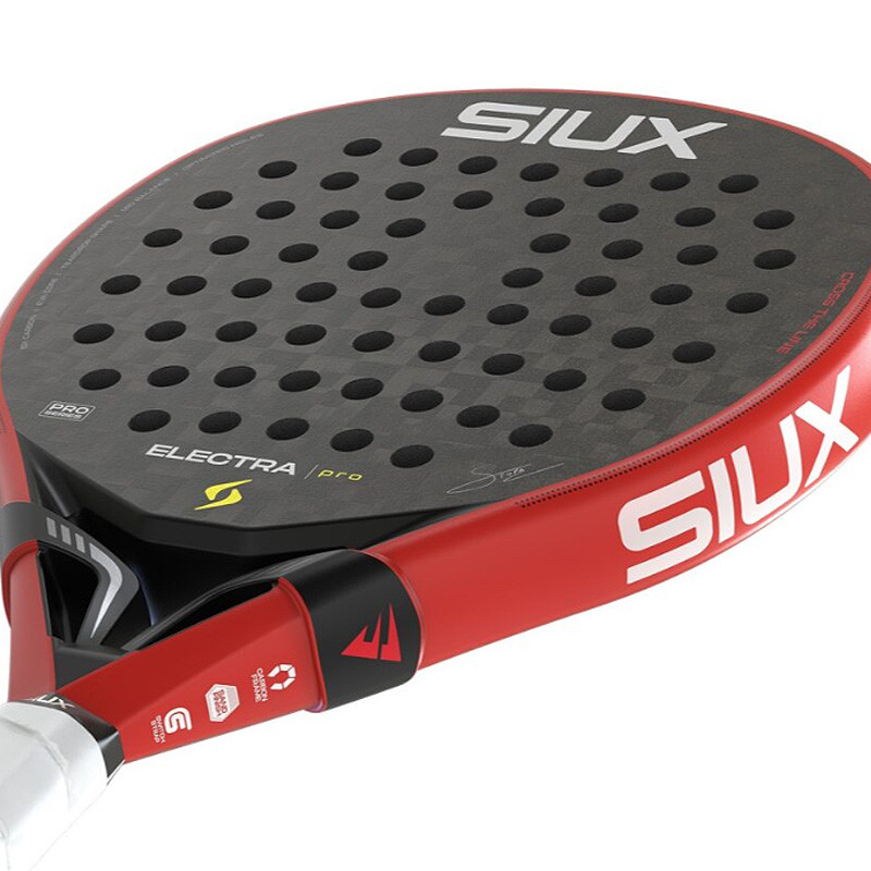 Raquette de padel Siux Electra ST5 Pro noir-rouge 2026 - Franco Stupaczuk