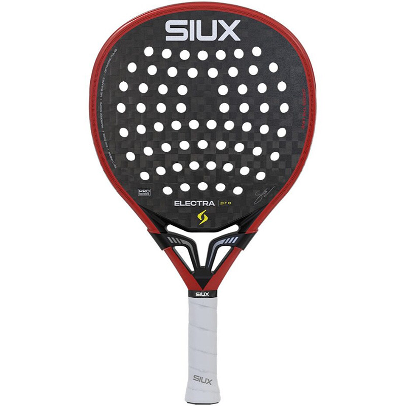 Raquette de padel Siux Electra ST5 Pro noir-rouge 2026 - Franco Stupaczuk