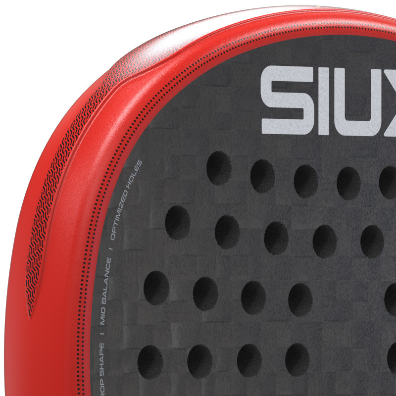 Raquette de padel Siux Electra ST5 Pro noir-rouge 2026 - Franco Stupaczuk