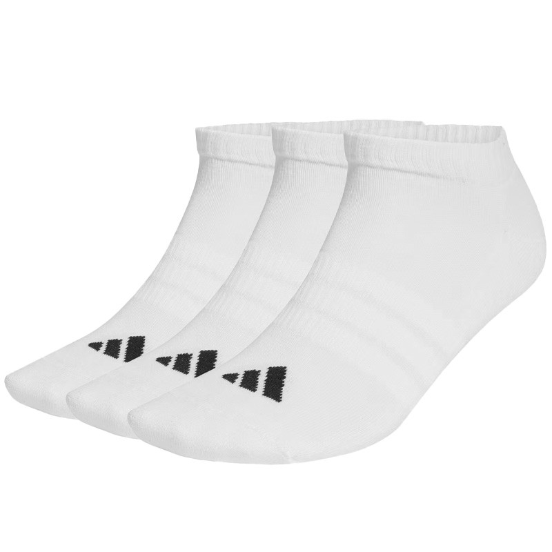 Chaussettes basses Adidas Essentials - Pack de 3 paires blanches
