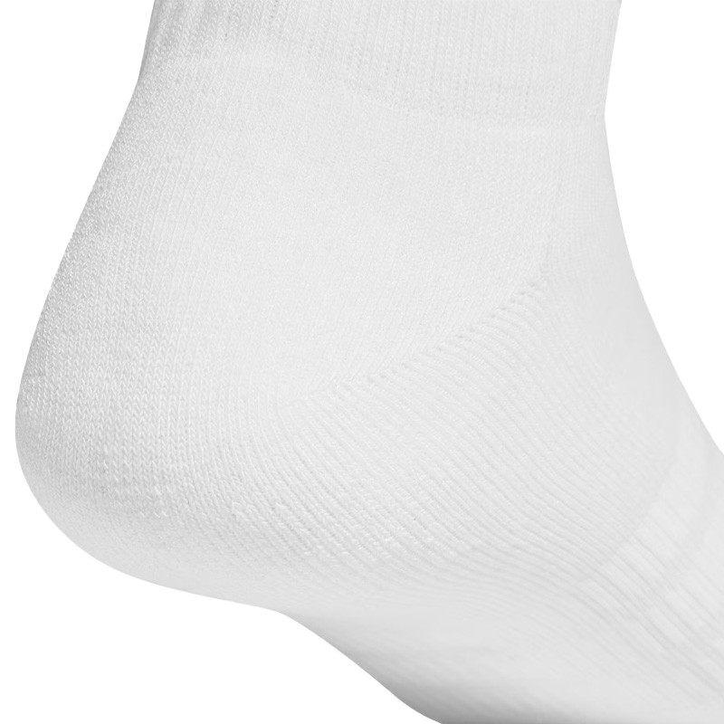 Chaussettes basses Adidas Essentials - Pack de 3 paires blanches