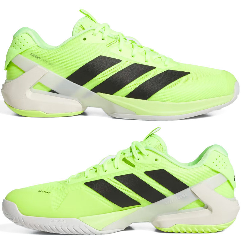 Adidas Adizero Ubersonic 5 vert fluo toutes surfaces