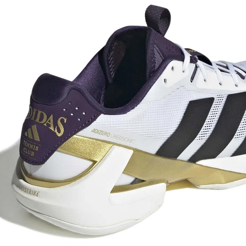 Adidas Adizero Ubersonic 5 blanc et bordeaux toutes surfaces