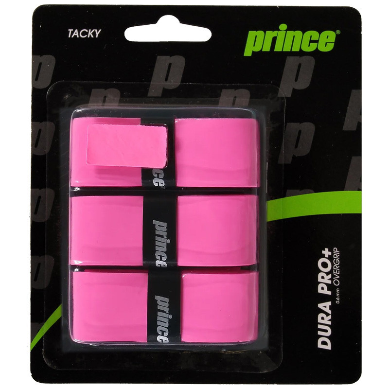 Surgrip de tennis Prince Dura Pro + - Vendus par 3 - Couleurs au choix