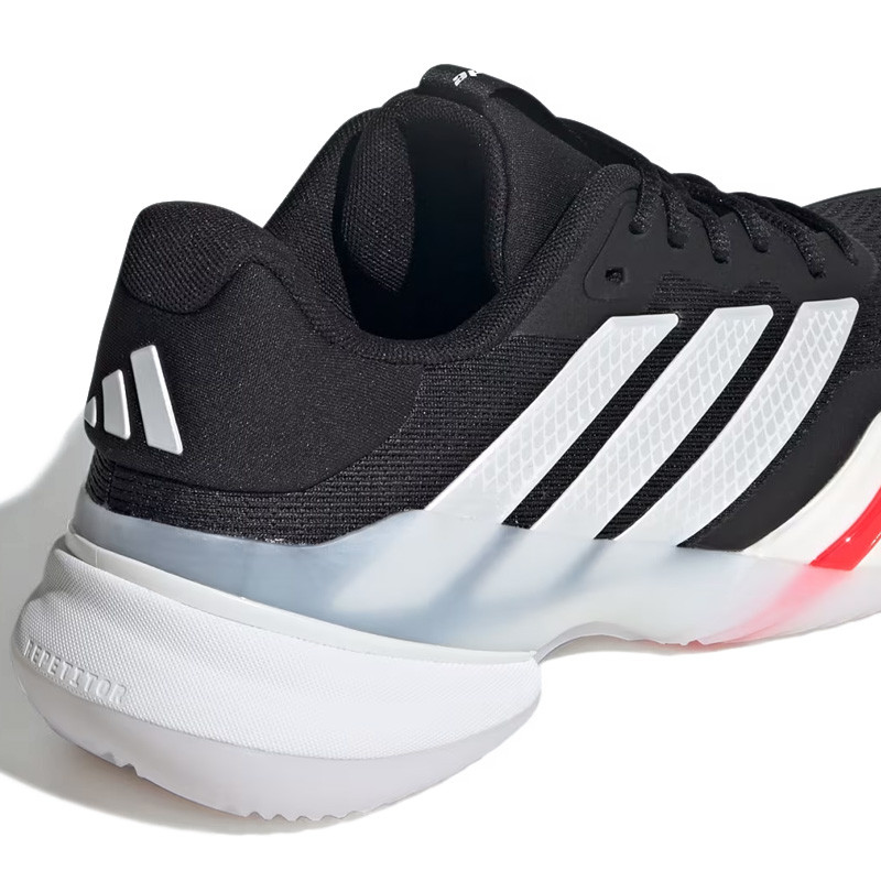 Adidas Barricade 14 Clay noir et rouge - Chaussures de tennis spéciales terre battue