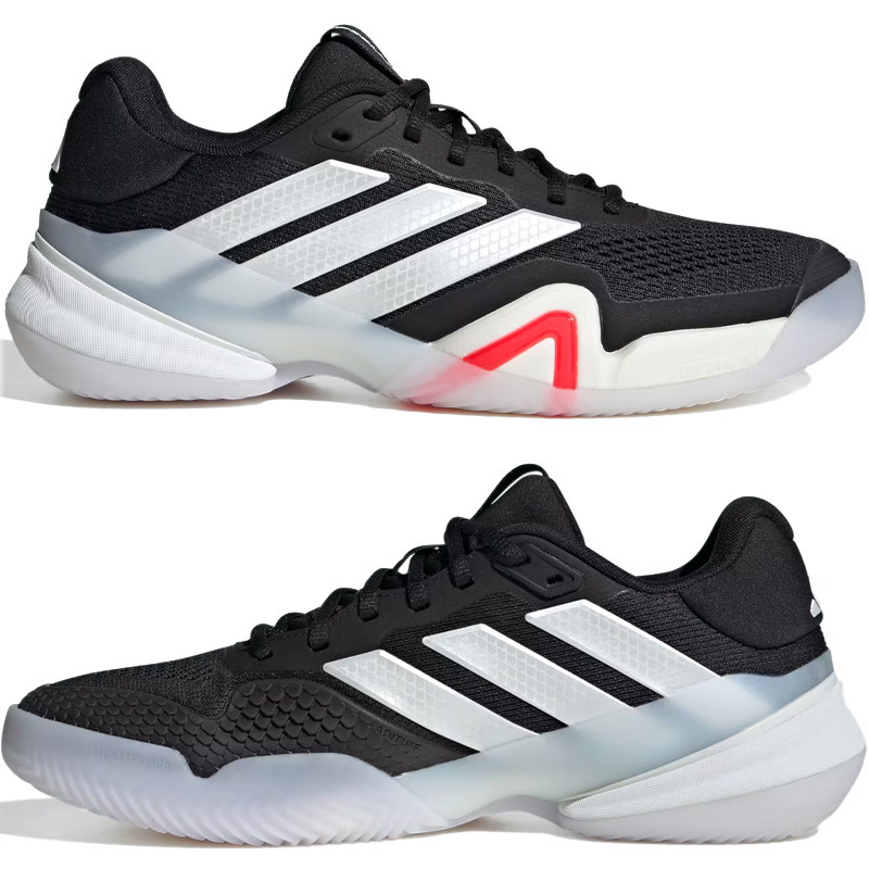 Adidas Barricade 14 Clay noir et rouge - Chaussures de tennis spéciales terre battue