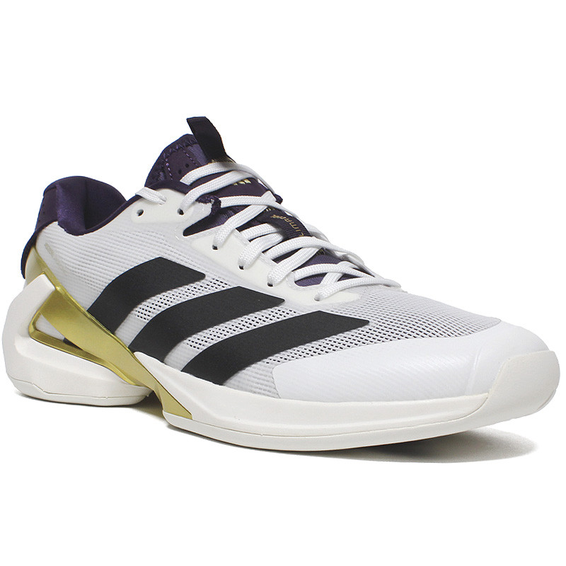 Adidas Adizero Ubersonic 5 blanc et bordeaux toutes surfaces