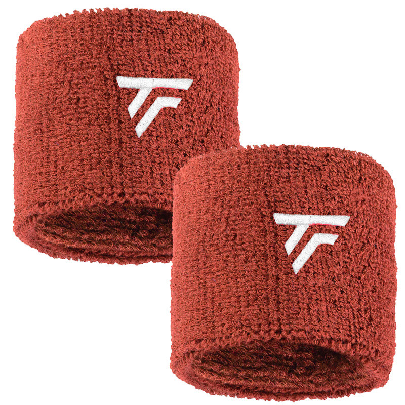 Poignets éponge x2 Tecnifibre simple terracotta