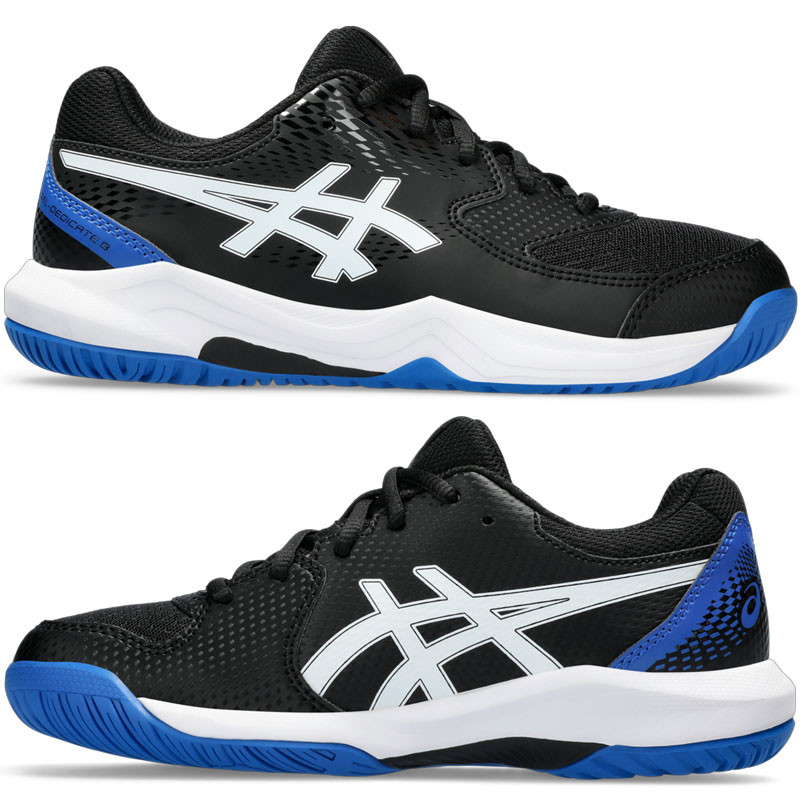 Asics Gel Dedicate 8 GS junior noir et bleu
