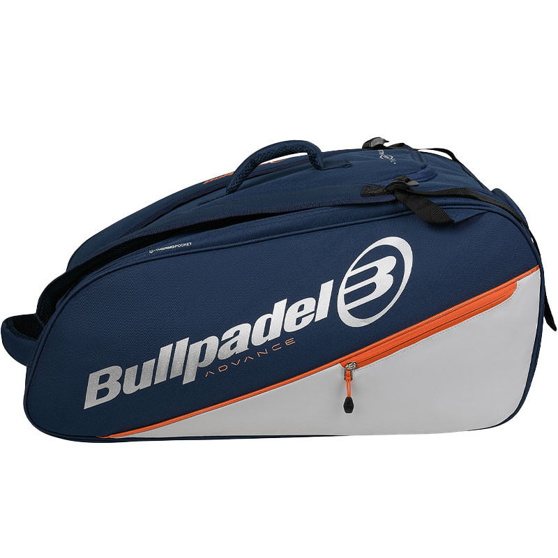Sac de padel Bullpadel Advance 2026 bleu marine et gris
