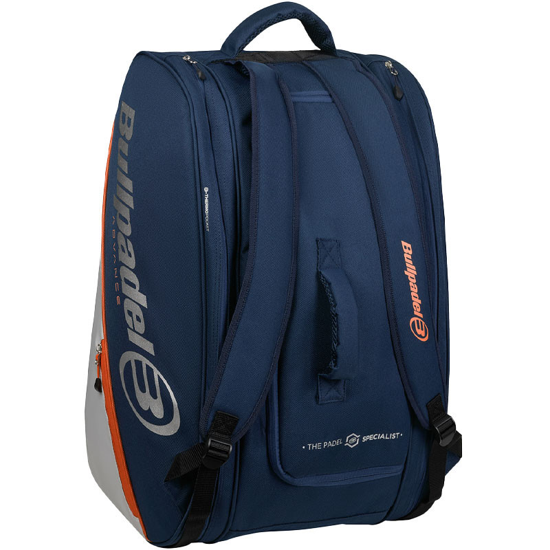 Sac de padel Bullpadel Advance 2026 bleu marine et gris
