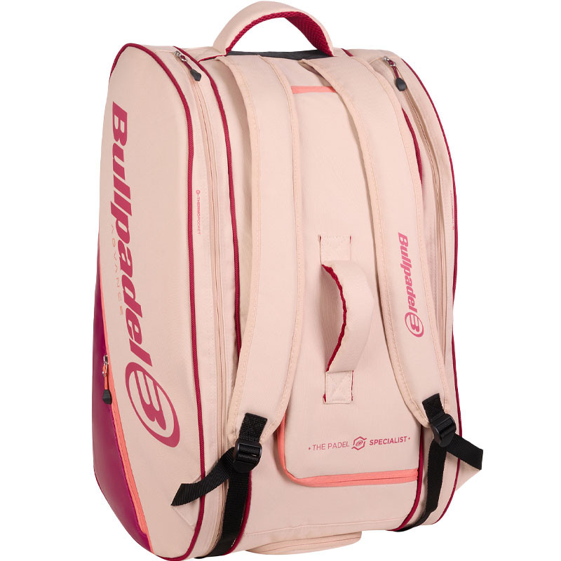 Sac de padel Bullpadel Advance 2026 beige et rose