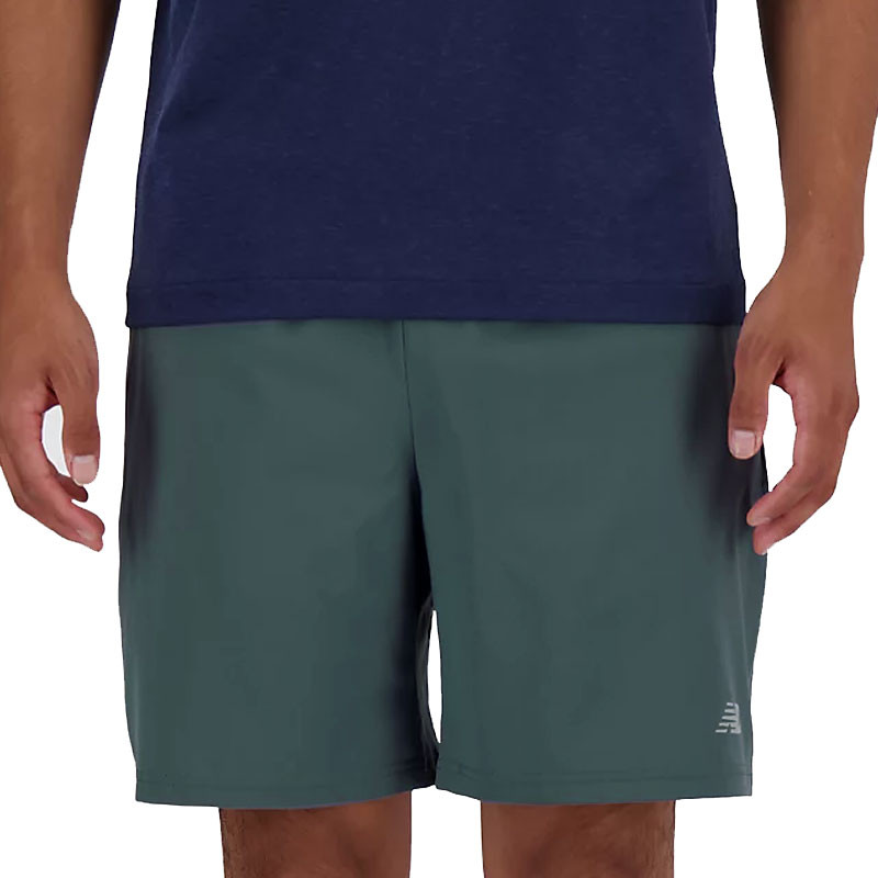 Short de tennis homme New Balance Essential 7 pouces vert foncé