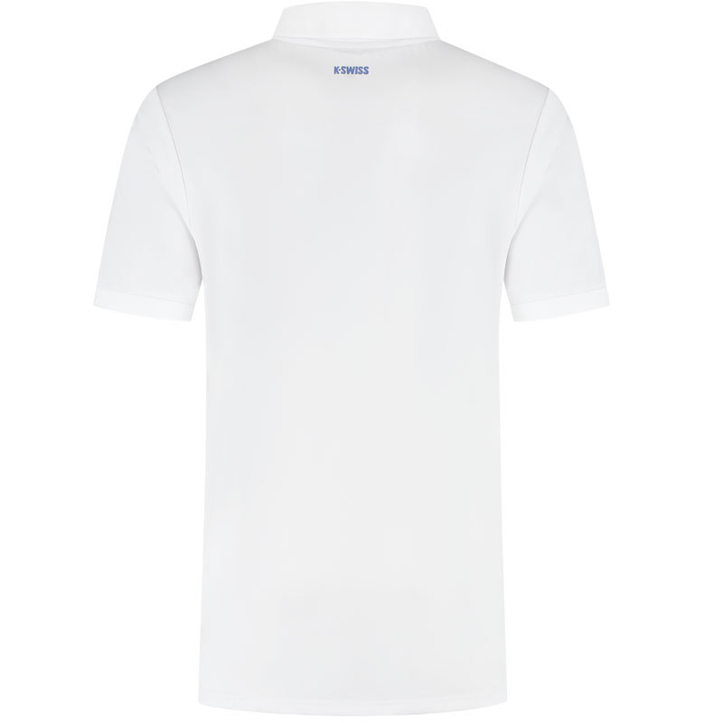 Polo de tennis K-Swiss Hypercourt Print Stripe blanc