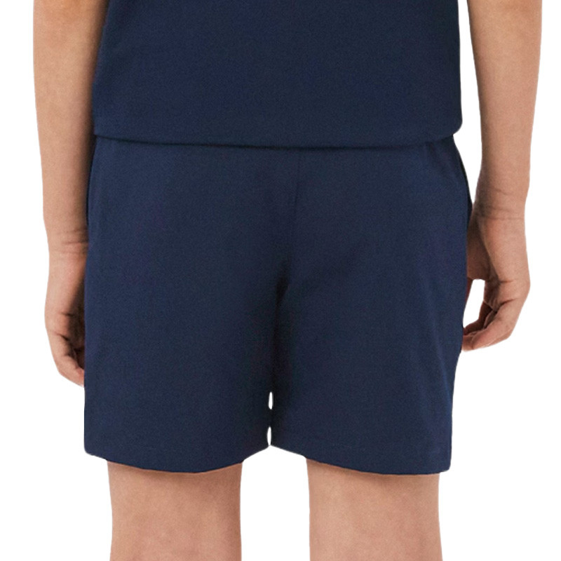 Short de tennis enfant Lacoste Woven Junior bleu marine