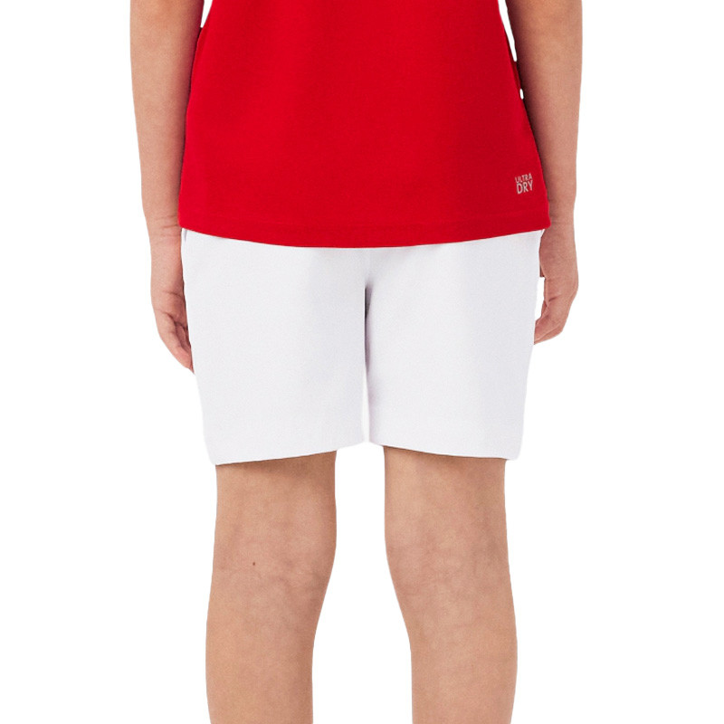 Short de tennis enfant Lacoste Woven Junior blanc