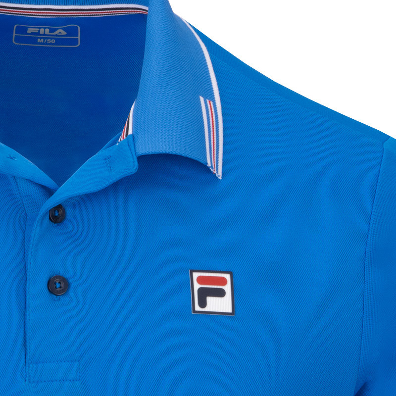 Polo de tennis Fila Alejandro bleu royal - Élégance et performances
