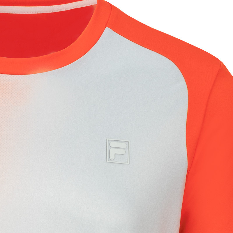 Tee-Shirt Fila Joey vert et rouge - Performance et style audacieux