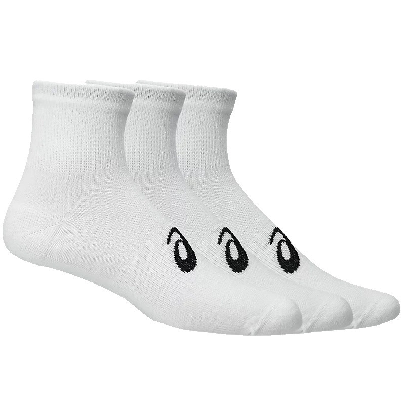 Packs chaussettes Asics mi-hautes blanches