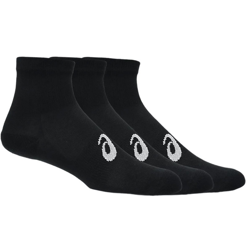 Pack de 3 paires de chaussettes Asics Quarter noires