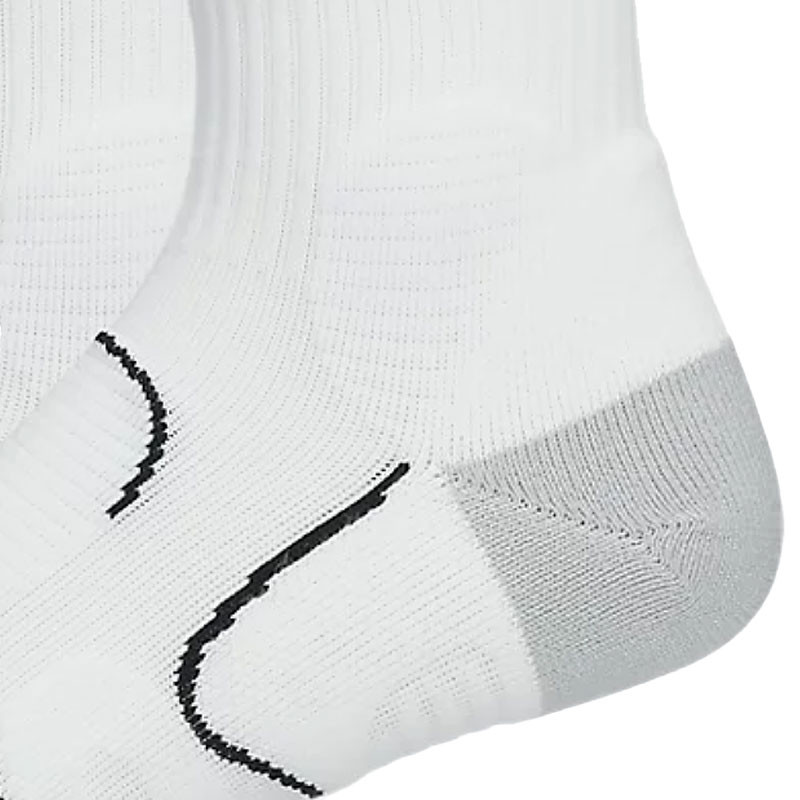 Chaussette de Tennis Asics Court+ Crew blanche, protection et confort